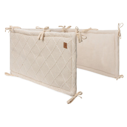 Jollein Boxbumper Check Knit Oatmeal 180 X 30 Cm