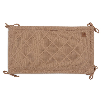 Jollein Boxbumper Check Knit Biscuit 180 X 30 Cm