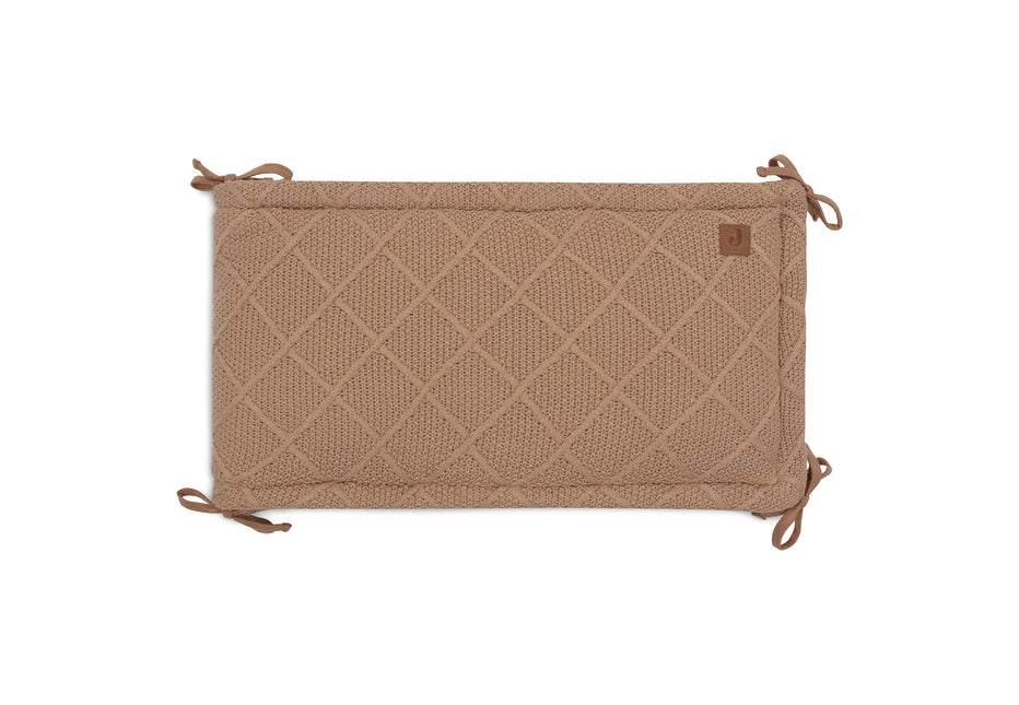 Jollein Boxbumper Check Knit Biscuit 180 X 30 Cm