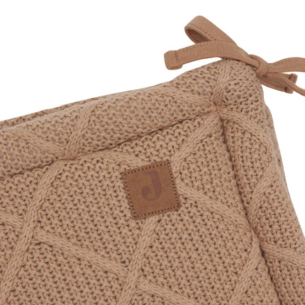 Jollein Boxbumper Check Knit Biscuit 180 X 30 Cm