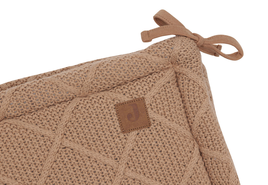 Jollein Boxbumper Check Knit Biscuit 180 X 30 Cm