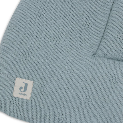 Jollein Boxkleed Cosy Knit Sea Green 75 X 95 Cm