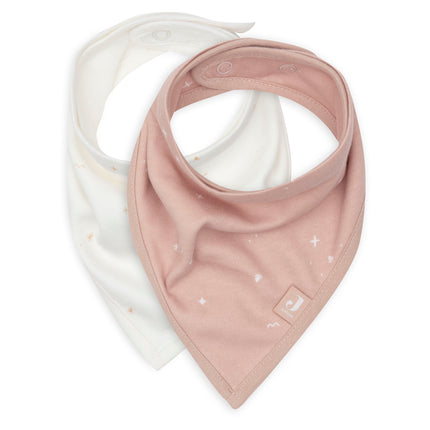 Jollein Slabbetje Bandana Twinkling Wild Rose 2St