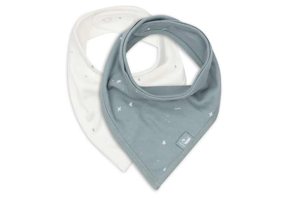 Jollein Slabbetje Bandana Twinkling Sea Green 2St