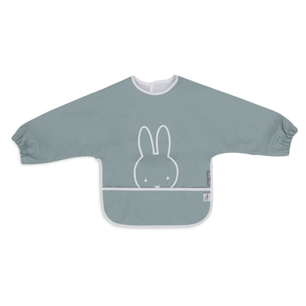 Jollein Slabbetje Waterproof Miffy Peekaboo Sea Green Met Mouwen