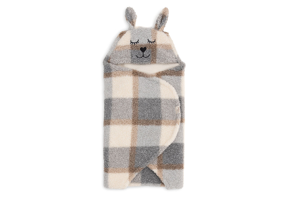 Jollein Wrap Blanket Bunny Check Boucle