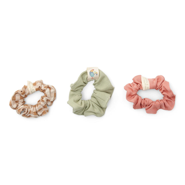 Little Dutch Toddler Girls Winter Scrunchie 3-Pack Multi