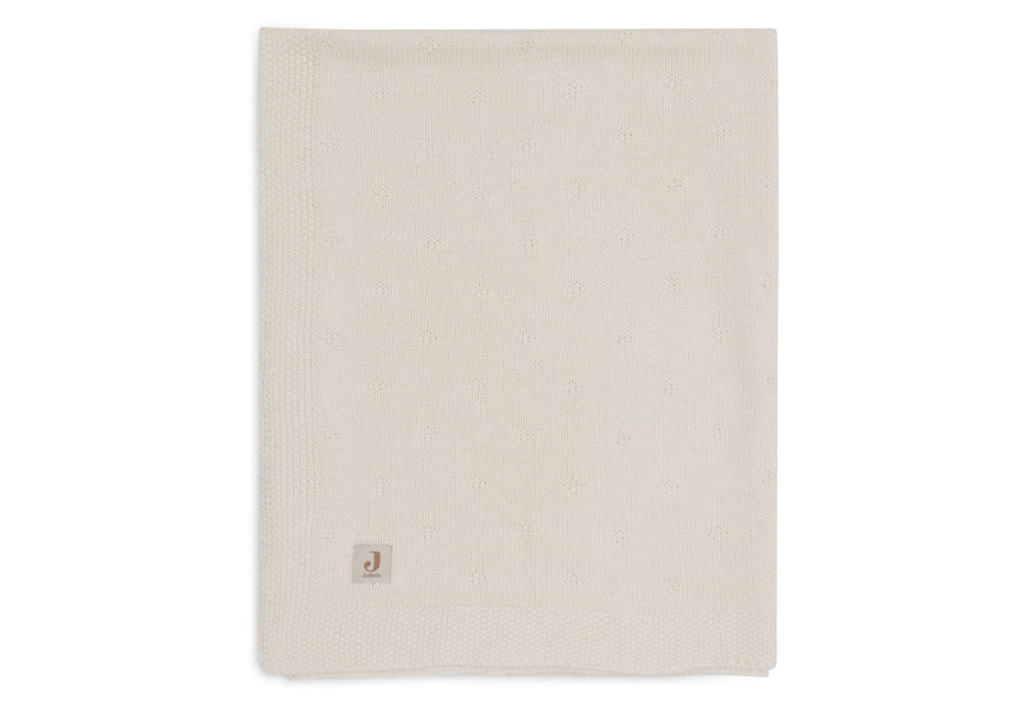 Jollein Wiegdeken Cosy Knit Ivory 75 X 100 Cm