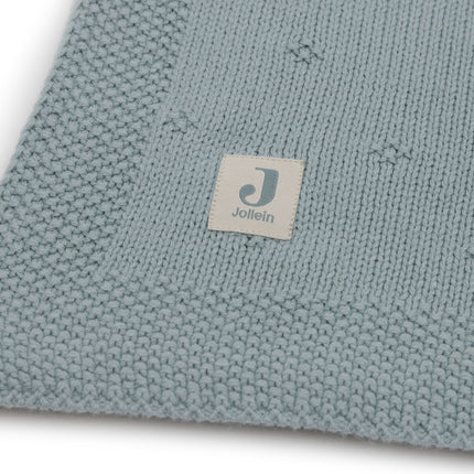 Jollein Wiegdeken Cosy Knit Sea Green 75 X 100 Cm