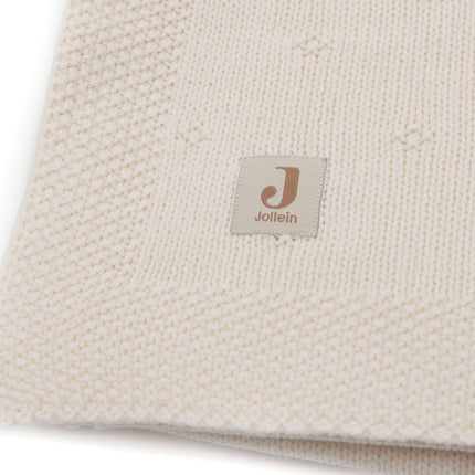 Jollein Ledikantdeken Cosy Knit Ivory 100 X 150 Cm