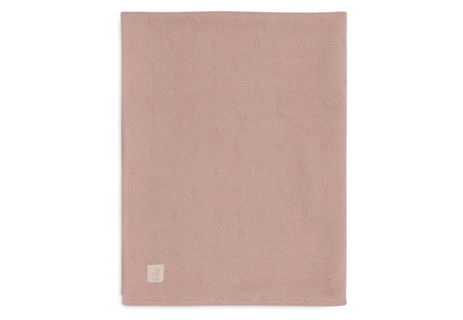 Jollein Wiegdeken Cosy Knit Wild Rose/Velvet 75 X 100 Cm