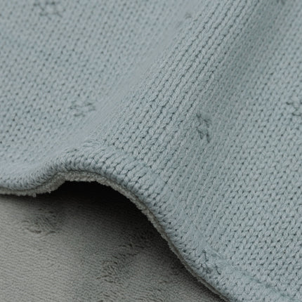 Jollein Wiegdeken Cosy Knit Sea Green/Velvet 75X100 Cm