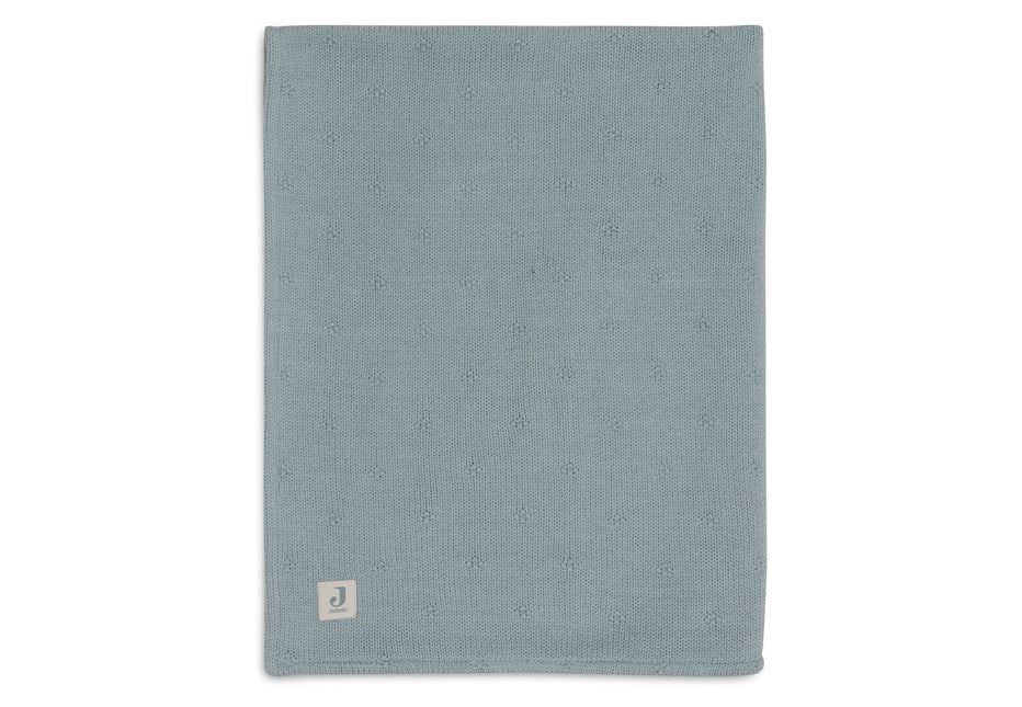 Jollein Wiegdeken Cosy Knit Sea Green/Velvet 75X100 Cm