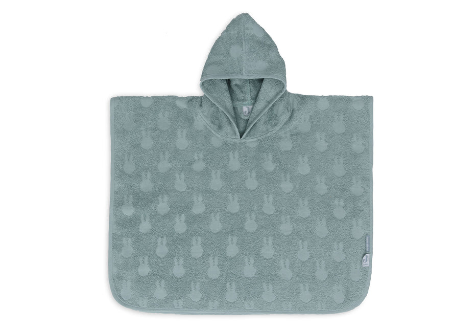 Jollein Badponcho Badstof Miffy Jacquard Sea Green