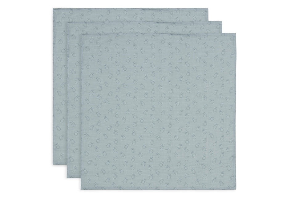 Jollein Hydrofiele Doek Miffy Silhouettes Sea Green 70 X 70 Cm 3St