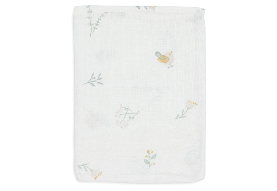 Jollein Hydrofiel Washandje 15X20Cm Lovely Birds (3Pack)