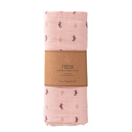 Fresk Swaddle 120x120 cm Seahorse