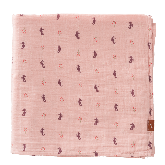 Fresk Swaddle 120x120 cm Seahorse