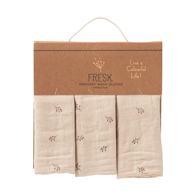 Fresk Washandjes set 3 st. Berries