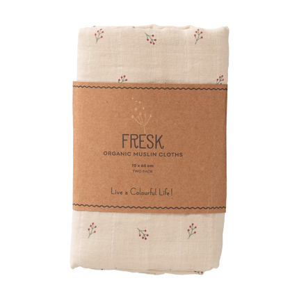 Fresk Swaddle set 2 st. 70x60 cm Berries