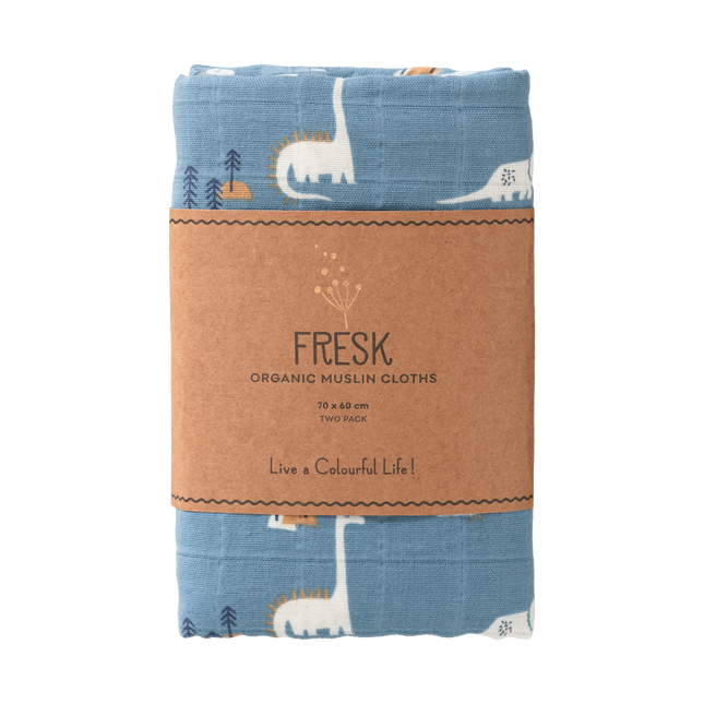 Fresk Swaddle set 2 st. 70x60 cm Dino