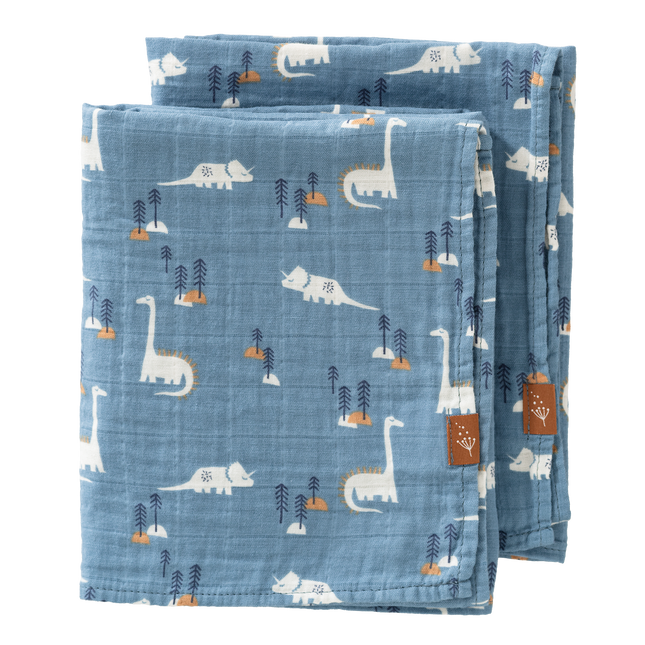 Fresk Swaddle set 2 st. 70x60 cm Dino