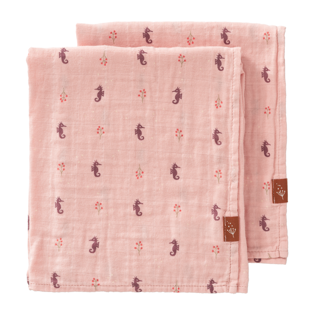 Fresk Swaddle set 2 st. 70x60 cm Seahorse