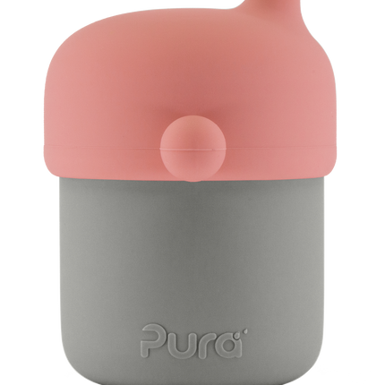 Pura my-my™ silicone tuitbeker 150 ml - Rose-Grijs