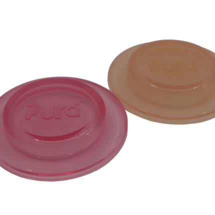 Pura silicone afsluitdisk 2 stuks Rose en Carrot