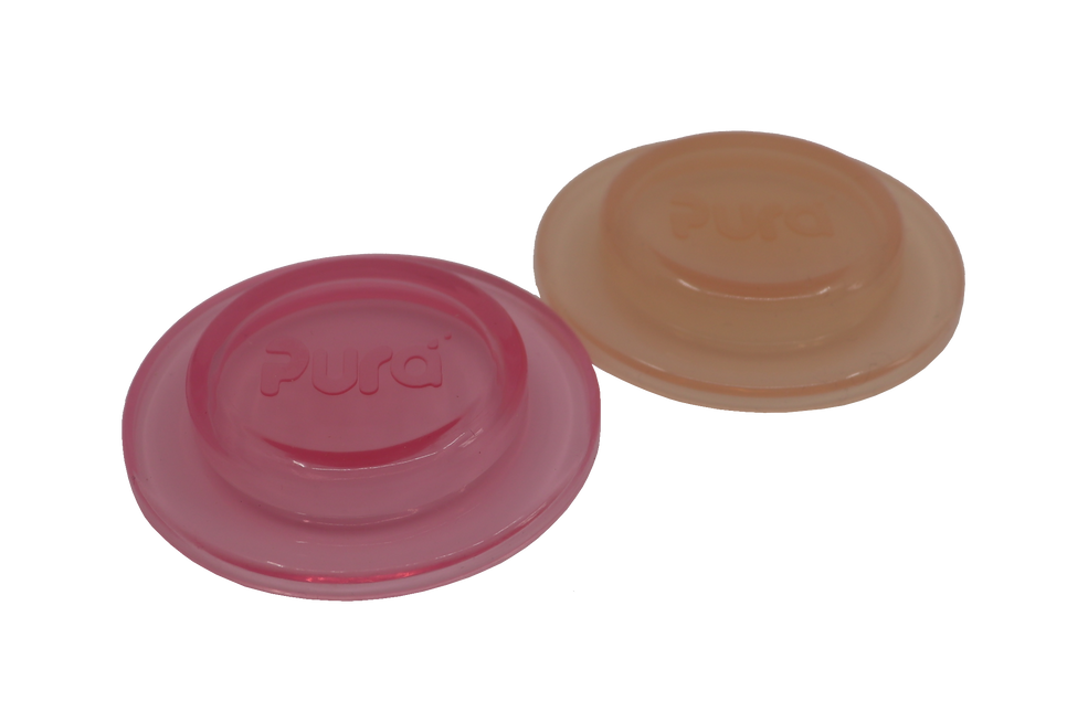 Pura silicone afsluitdisk 2 stuks Rose en Carrot