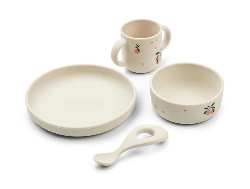 Liewood Kinderservies Set Vivi Peach/ Sea Shell