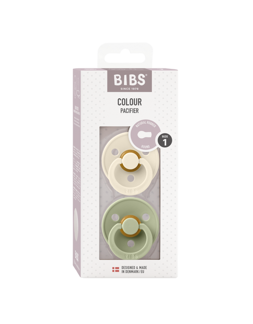 BIBS Speen Maat 1 Ivory/Sage 2st - BIBS - Babywinkel - 5713795110438