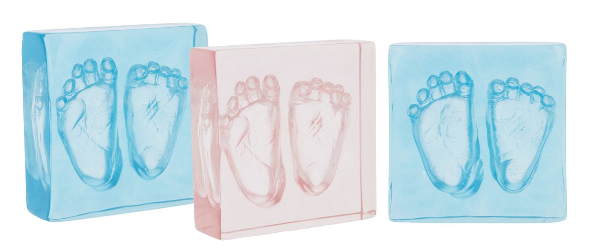 Dooky Fotolijst Crystal Memories 2D Hand Voet Afdruk 10X10Cm - Dooky - Babywinkel - 5038278013526