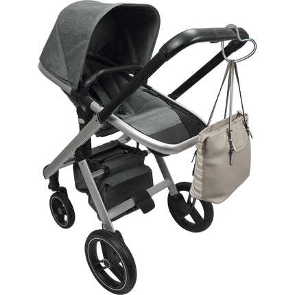 Dooky Tassenhaak Voor Kinderwagen Hartvorm Mat Blue - Dooky - Babywinkel - 5038278003077