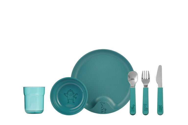 Mepal Kinderservies Set Mio 6 delig Deep Turquoise