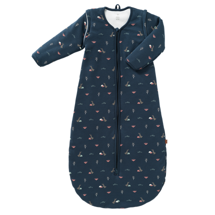 Fresk Slaapzak Baby Rabbit Met Afritsbare Mouw Mood Indigo 60cm