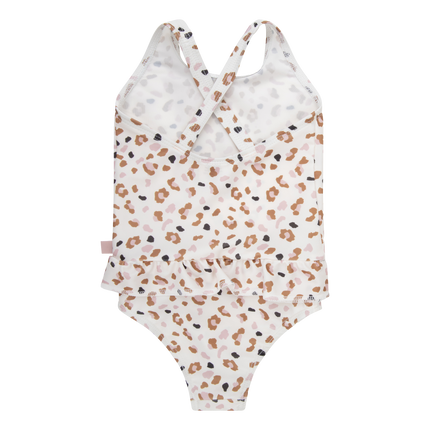 Swim Essentials Badpak Kind Panterprint Off White Kahki