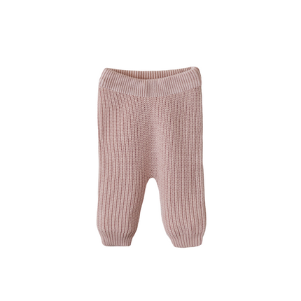 Mushie Baby Broekje Chunky Knit Blush