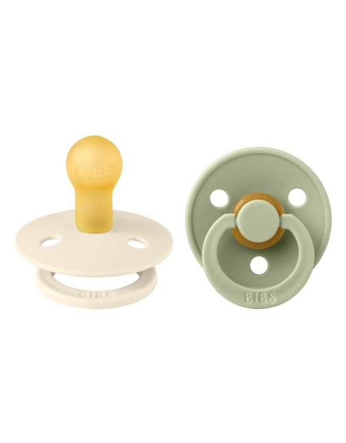 BIBS Smoczek Rozmiar 3 Kość Słoniowa/Szałwia 2szt.