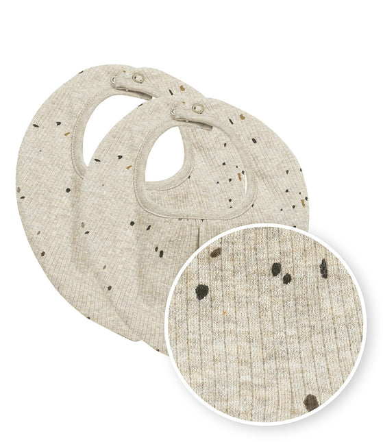 Meyco Bib Rib Mini Spot 2-Pack Sand Melange