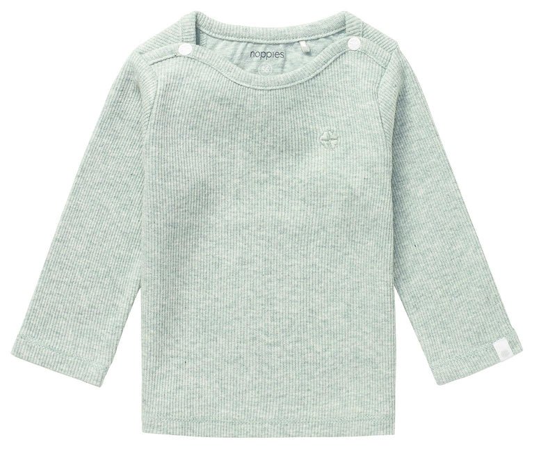 Noppies Baby Shirt Natal Grey Mint Melange