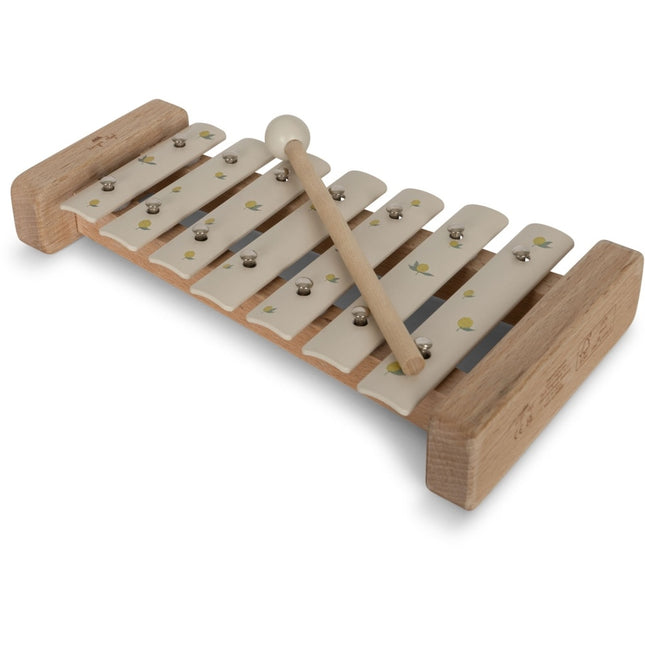 Konges Slojd Houten Speelgoed Music Xylophone Lemon And Cherry Fsc Lemon