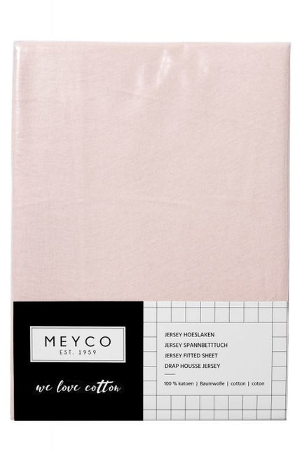 Meyco Hoeslaken Jersey Licht Roze 40x80/90 cm