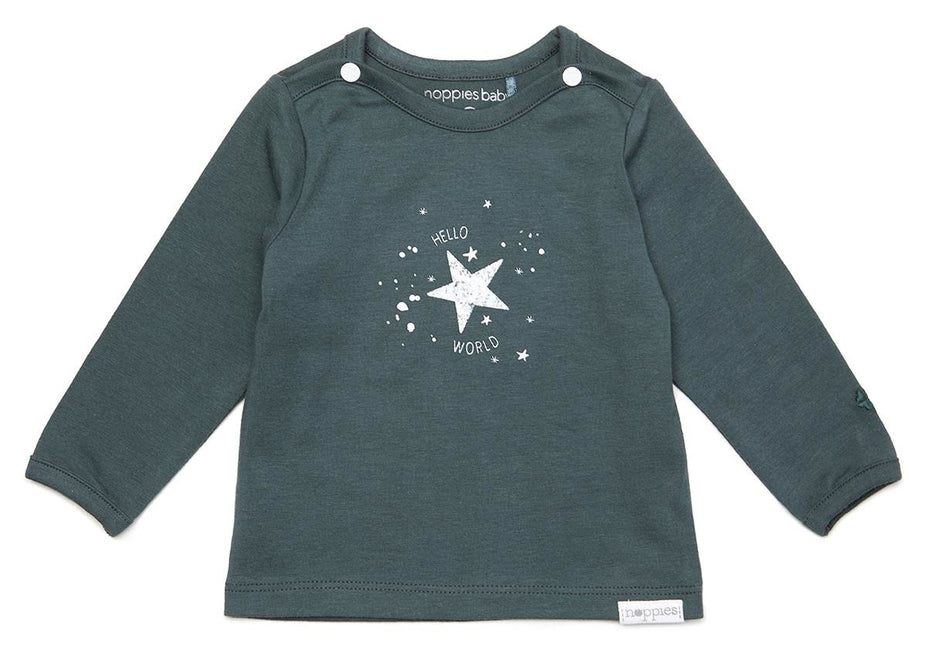 Noppies Baby Shirt Dark Slate