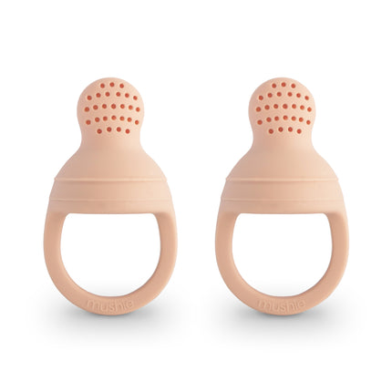 Mushie Fopspeen Fresh Food Feeder Blush Silicone 2St