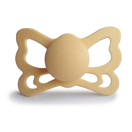 Frigg Speen Maat 2 Butterfly Anatomical Pale Daffodil Silicone