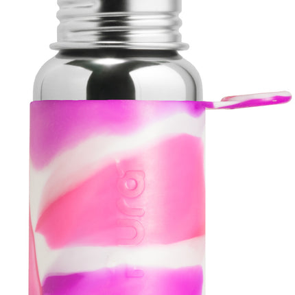 Pura Waterfles Rvs 550Ml Set Pink Swirl 3 delig