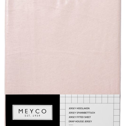 Meyco Hoeslaken Jersey Lichtroze 70x140/150 cm