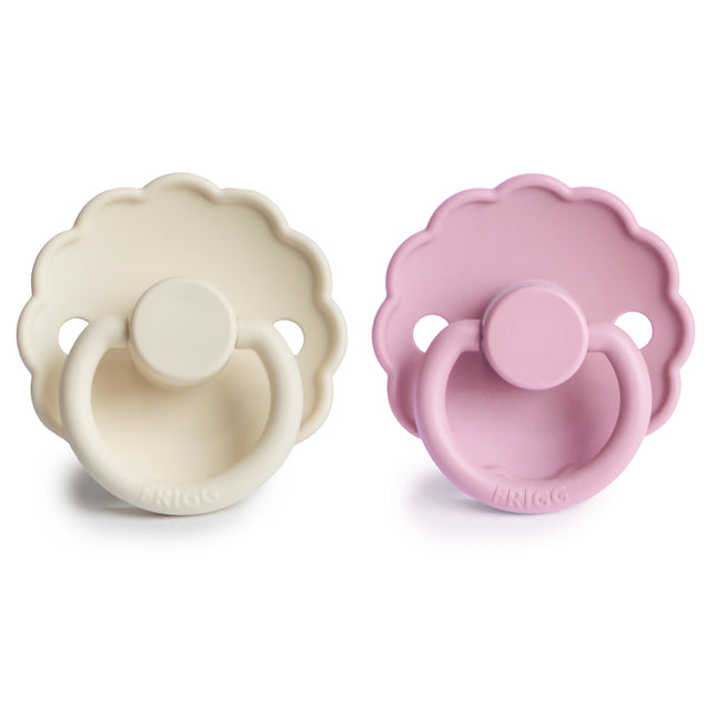 Frigg Speen Maat 2 Daisy Cream/Lupine Silicone 2-Pack