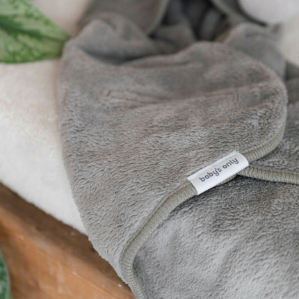 Baby's Only Wikkeldeken Baby Cozy Dusty Grey met Voetjes